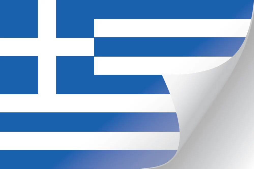 3"x5" Greece Flag Decal