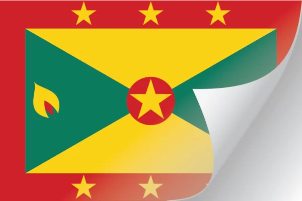 3"x5" Grenada Flag Decal