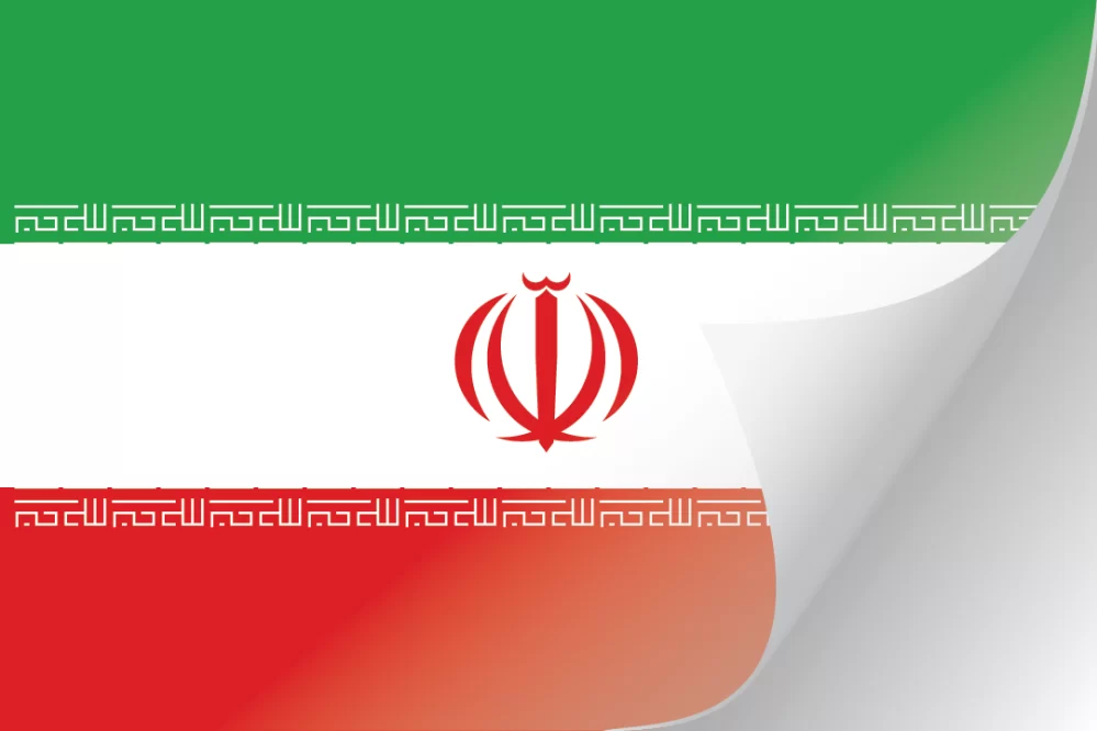 3"x5" Iran Flag Decal