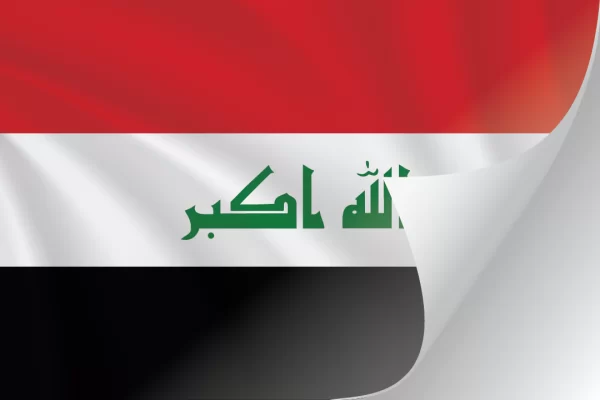 3"x5" Iraq Flag Decal