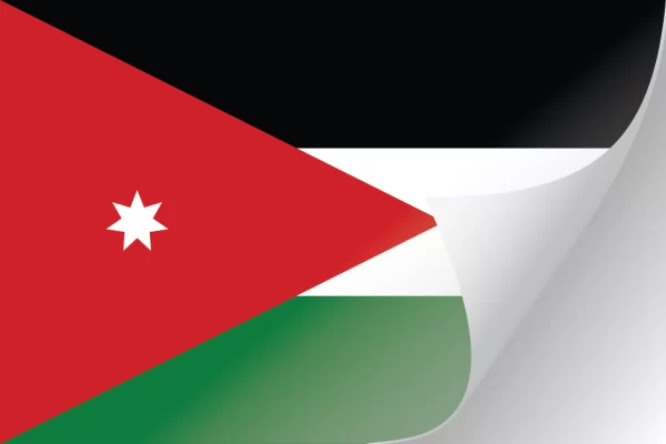 3"x5" Jordan Flag Decal