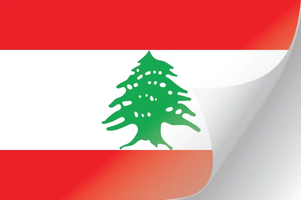 3"x5" Lebanon Flag Decal