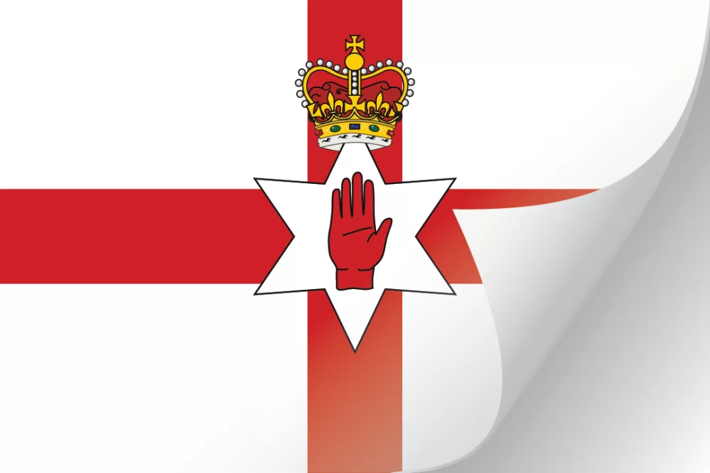 3"x5" Northern Ireland Flag Decal