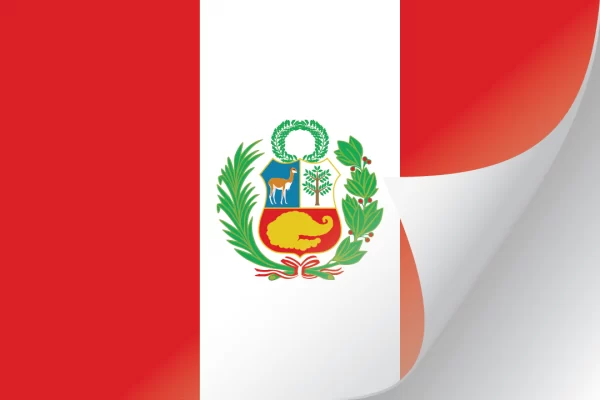 3"x5" Peru Flag Decal