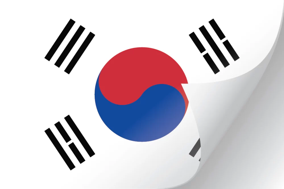 3"x5" South Korea Flag Decal