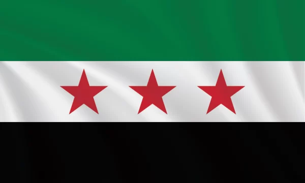 Syria flag in a 3:5 proportion