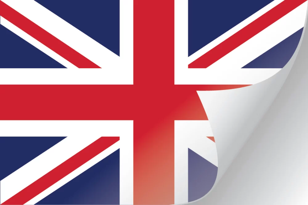 3"x5" United Kingdom Flag Decal