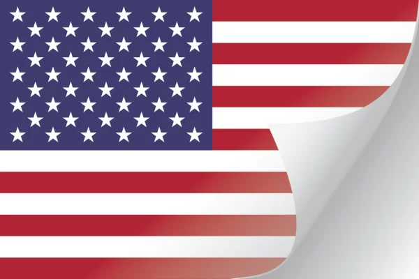 3"x5" United States Flag Decal