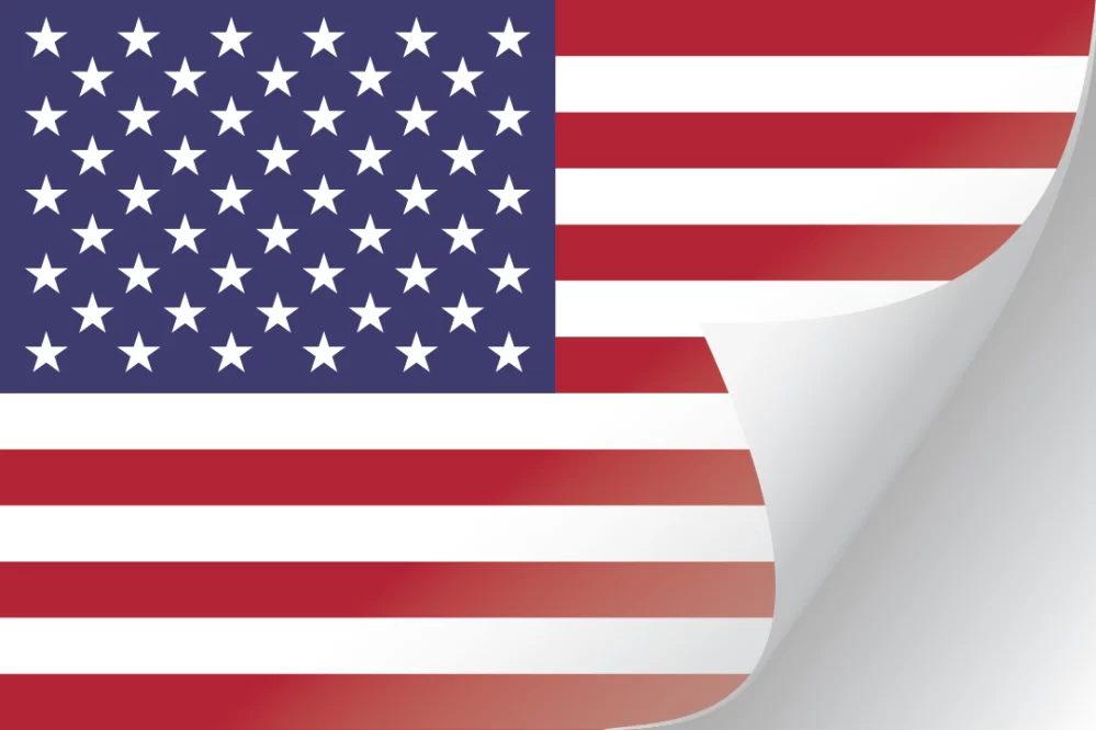 3"x5" United States Flag Decal