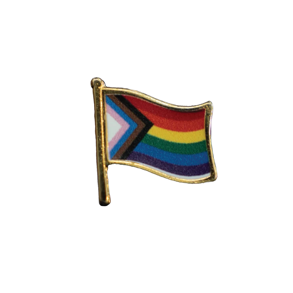 Inclusive Pride Waving Flag Lapel Pin