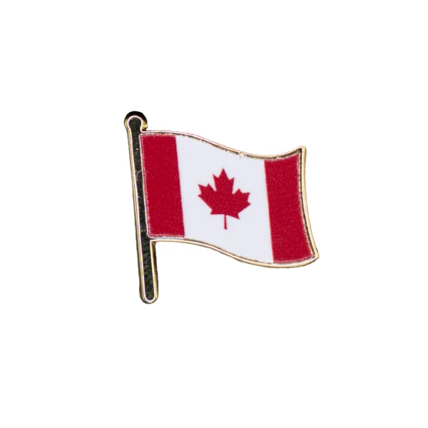 Flag of Canada waving flag lapel pin