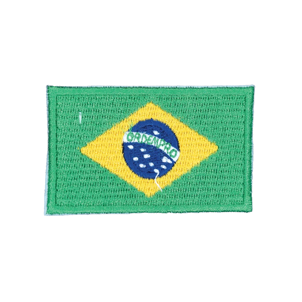 Brazil Flag Patch, Crest, Back Pack Flag