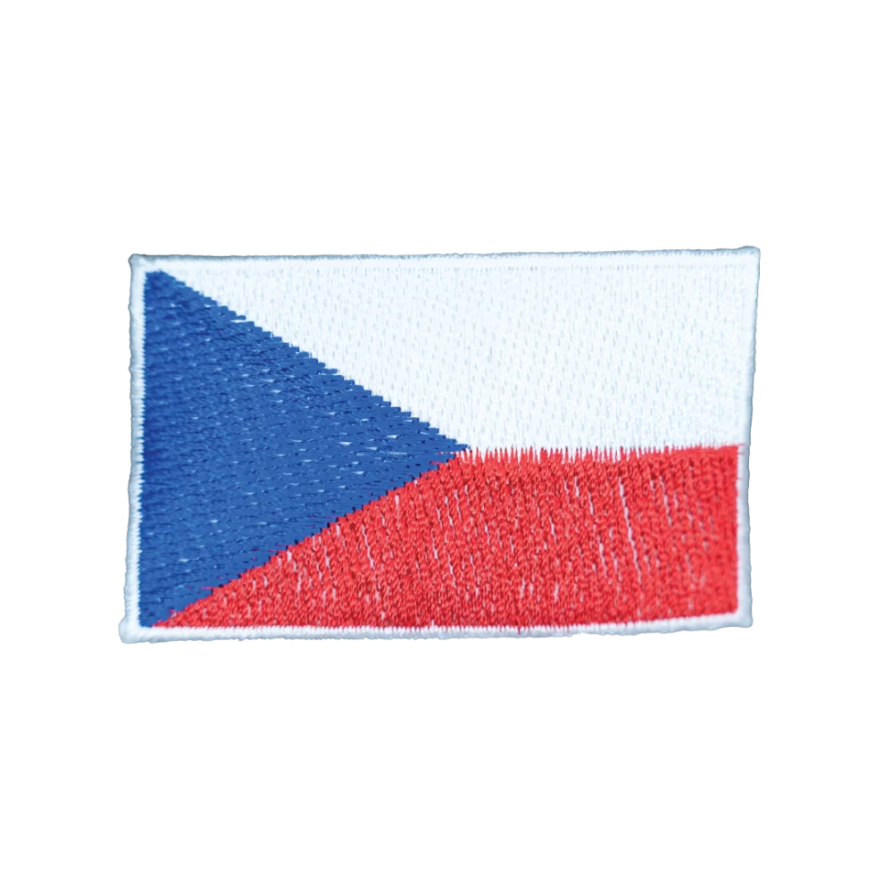 Czech Republic (Czechia) Flag Patch, Crest, Back Pack Flag