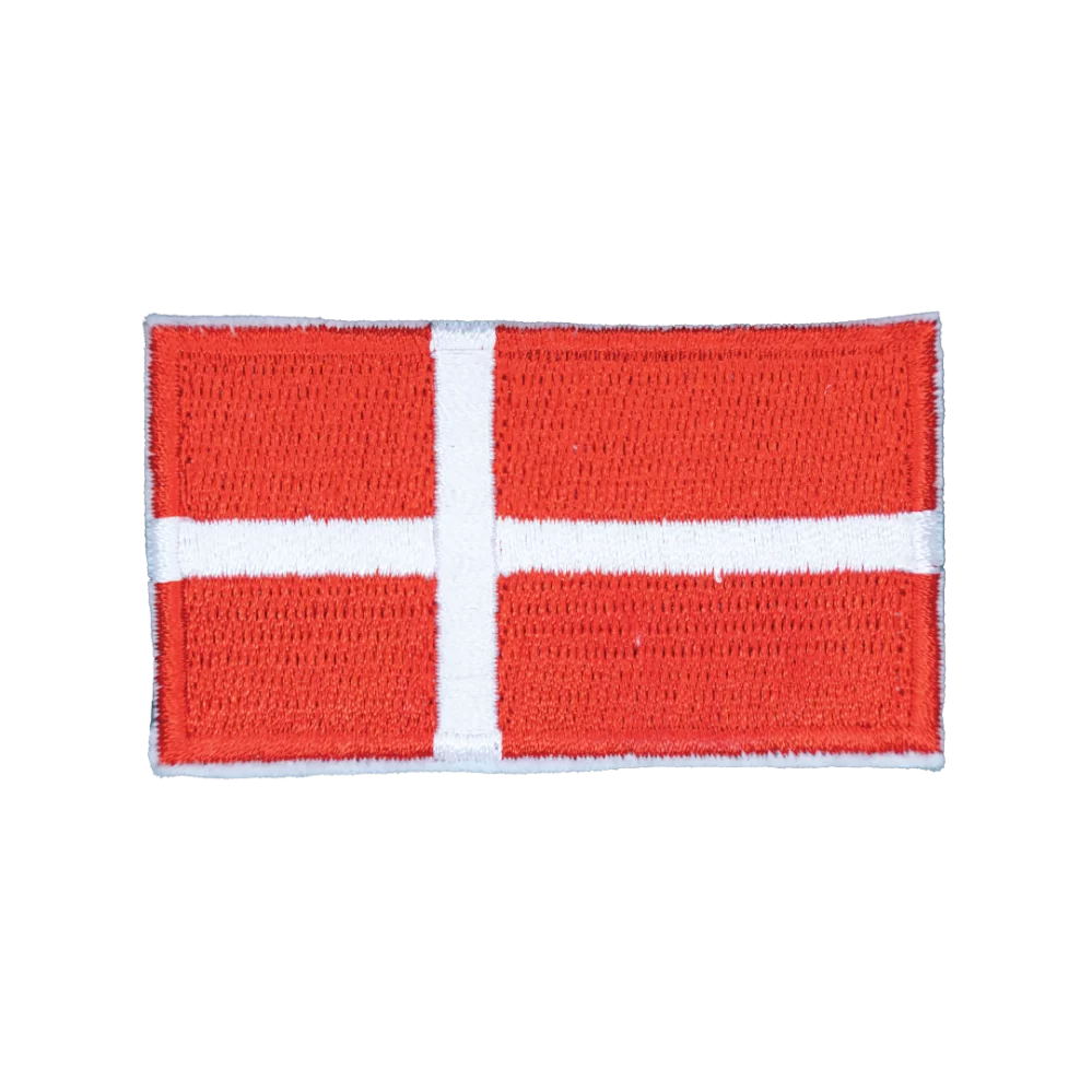 Denmark Flag Patch, Crest, Back Pack Flag