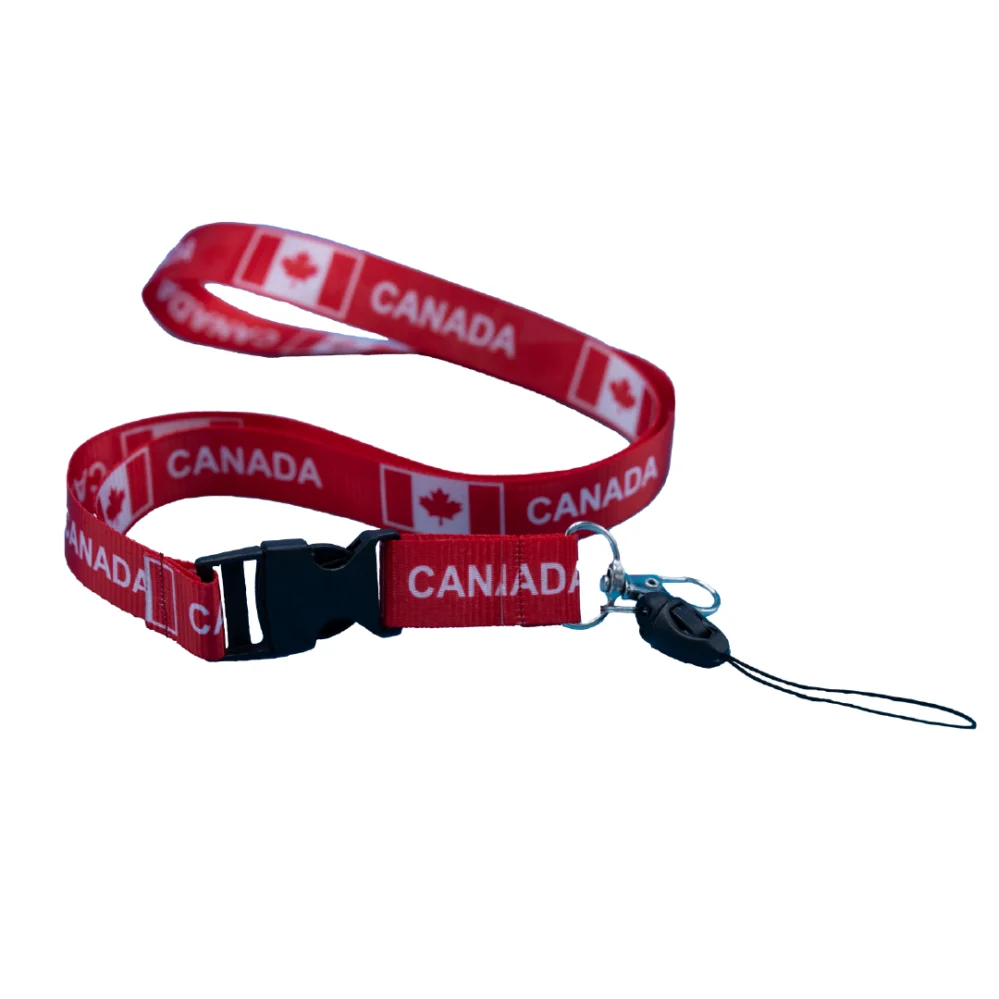 Red Canada Lanyard