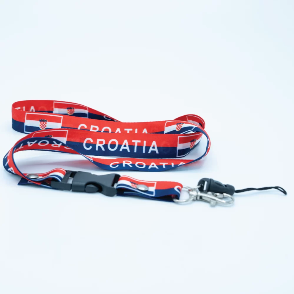 Croatia Lanyard (Red & Blue)