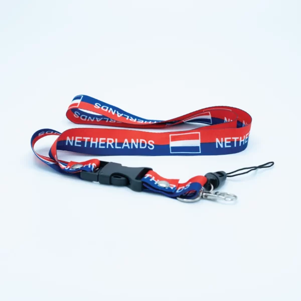 Netherlands Lanyard (Red & Blue)