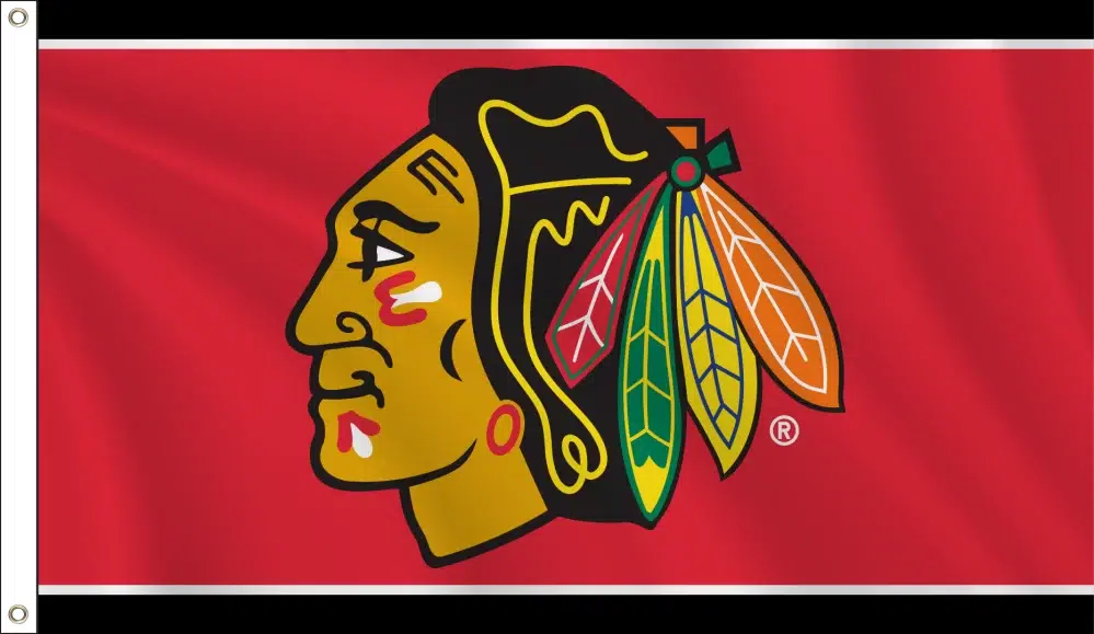 36" x 60" (3' x 5') Chicago Blackhawks flag