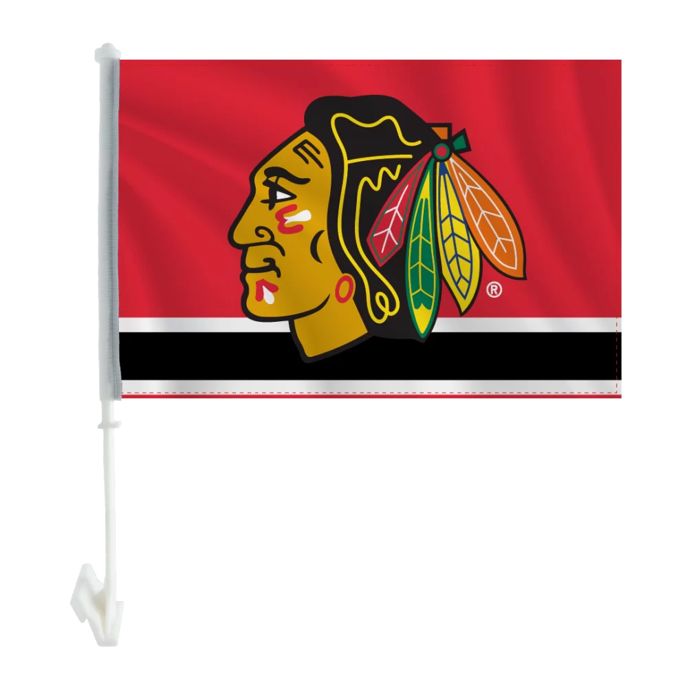 Chicago Blackhawks Car Flag