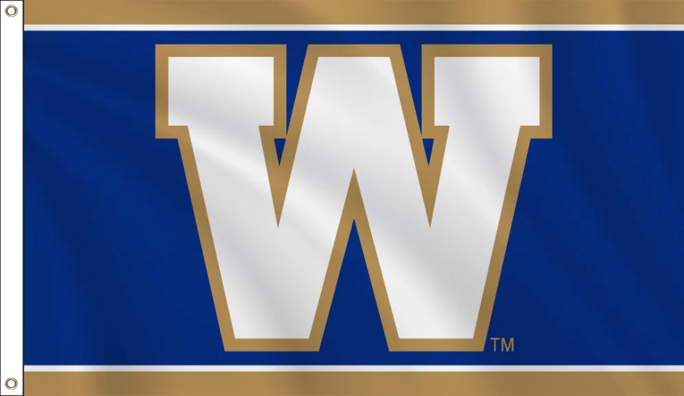 36" x 60" (3' x 5') Winnipeg Blue Bombers Flag
