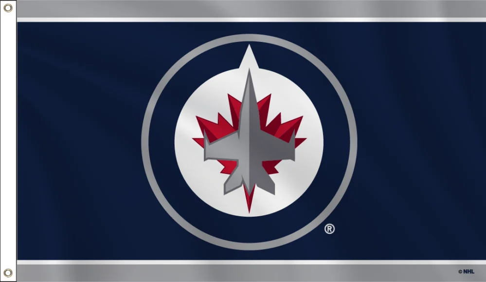 Blue Winnipeg Jets Flag