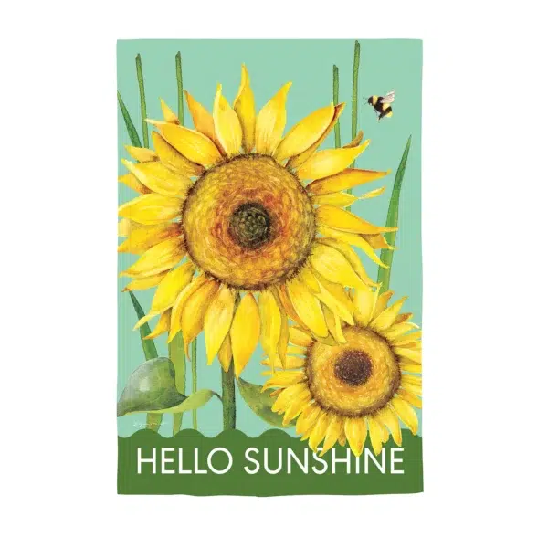 Hello Sunshine Burlap House Banner