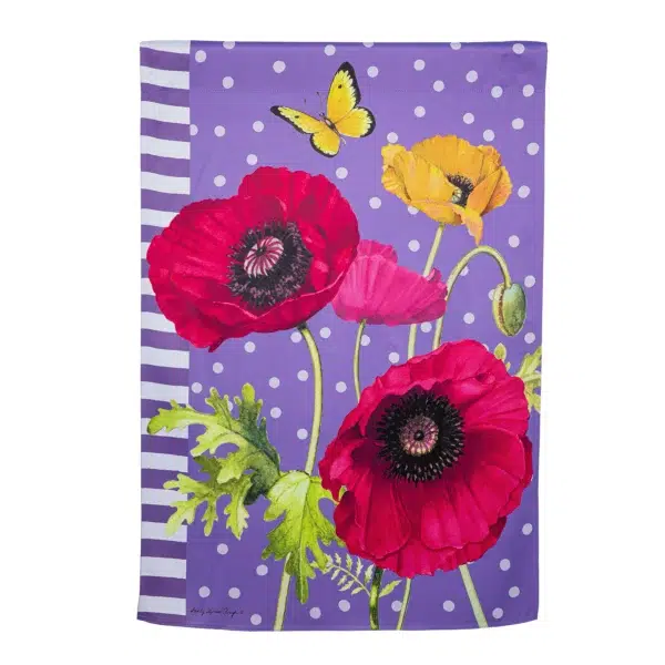 Poppy Welcome Suede House Banner