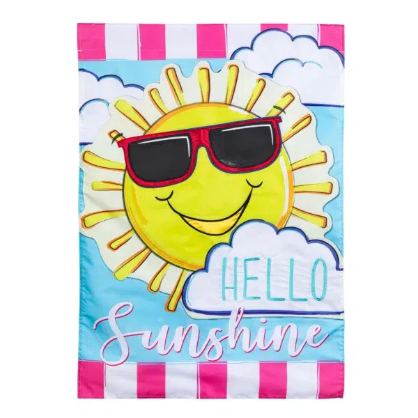 Hello Sunshine Applique House Banner