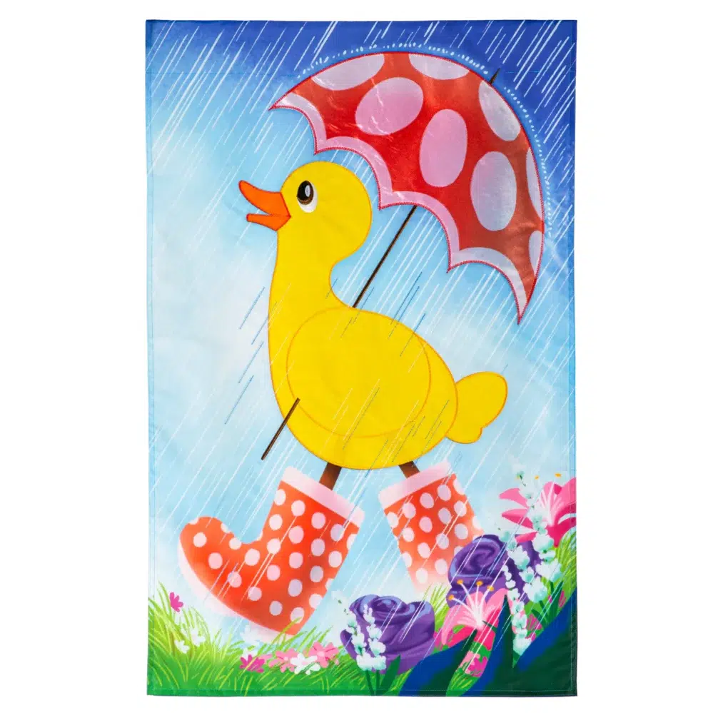 Spring Duckling Appliqué House Banner