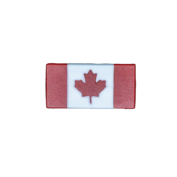 Plastic Canada flag lapel pin