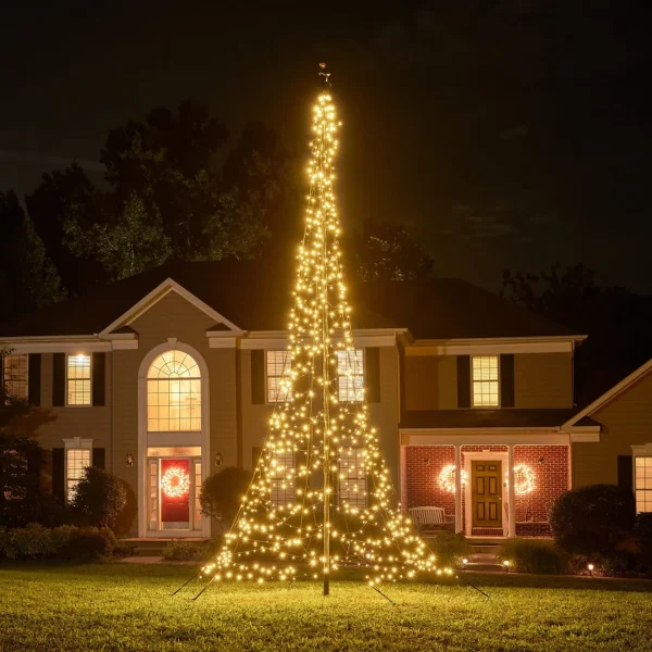 Flagpole Christmas Tree