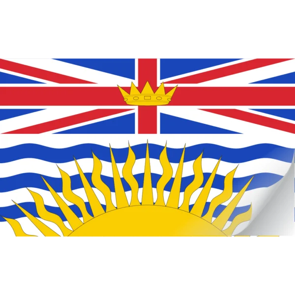 British Columbia Flag Decals | The Flag Shop