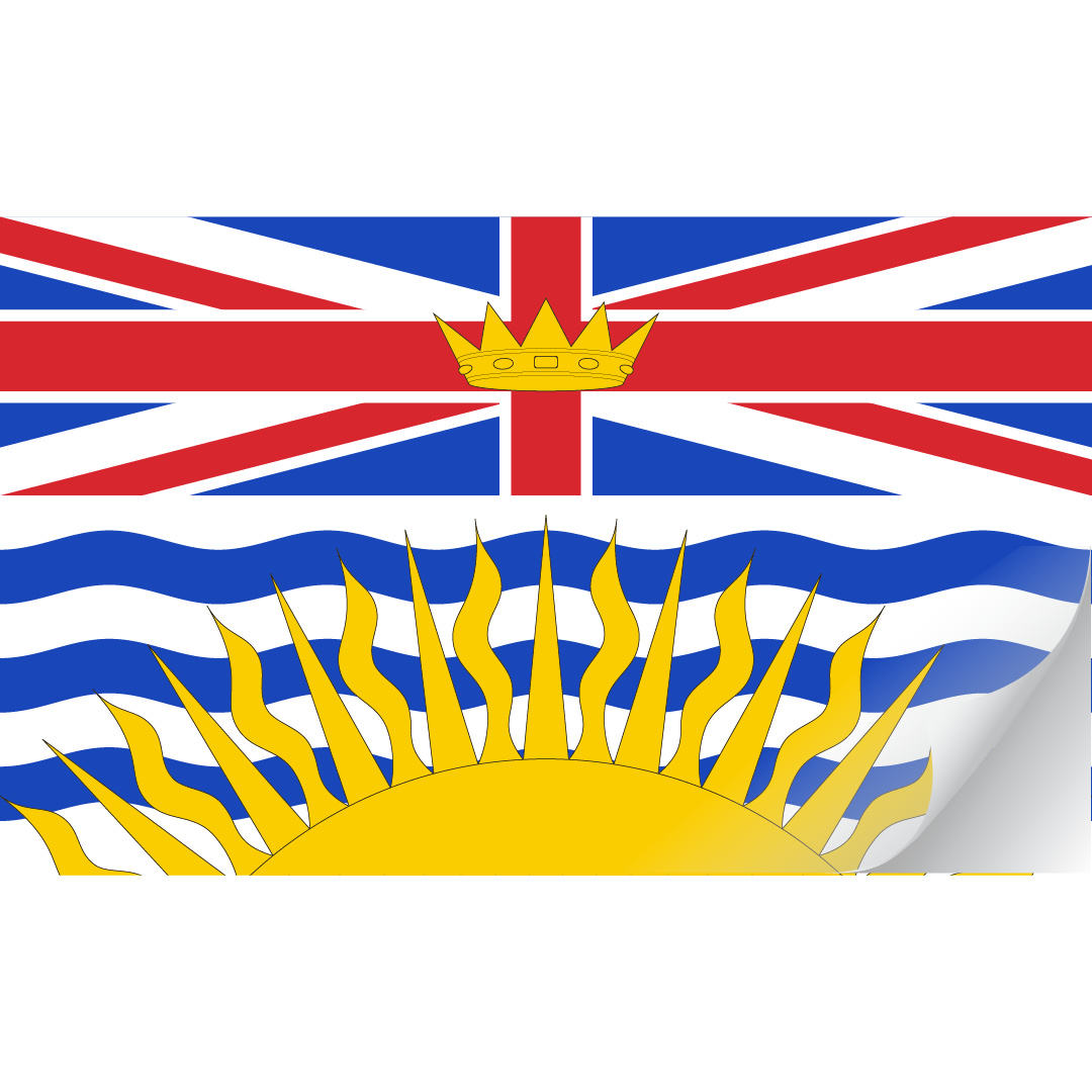 British Columbia Flag Decals | The Flag Shop