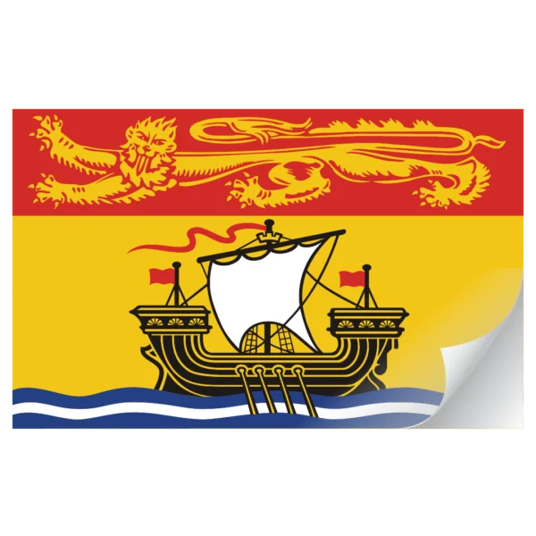 New Brunswick Flag Decal
