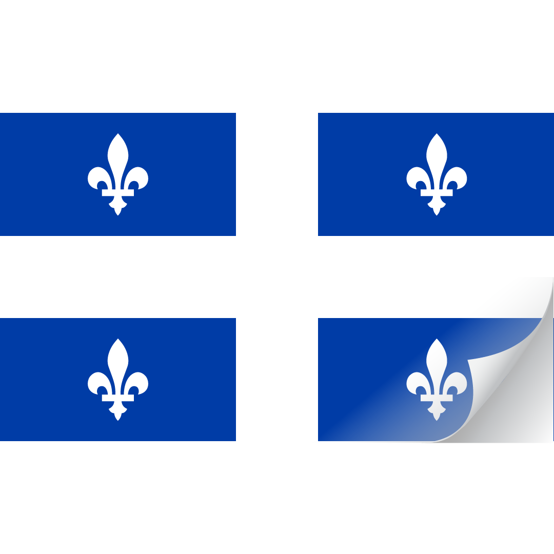 Quebec Flag Decals | The Flag Shop